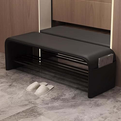 Generisch Multifunktionale Polsterbank mit Schuhablage und gepolsterter Sitzfläche, Moderne Flurdekoration für Wohnzimmer, Schlafzimmer und Veranda