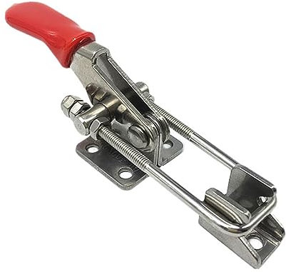 HYTROVE 2pièces Pince à Loquet à Bascule Métal Réglable Pince à Bascule Verticale Pour Porte Armoire Boîte Boîtier Outil Manuel