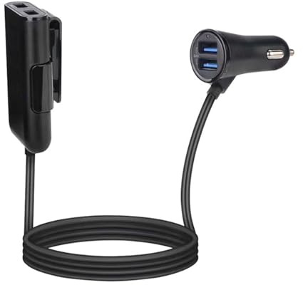 12V/24V Ricarica Rapida 24W 4USB Adattatore di Ricarica Auto Per Smartphone Fotocamere Dispositivi