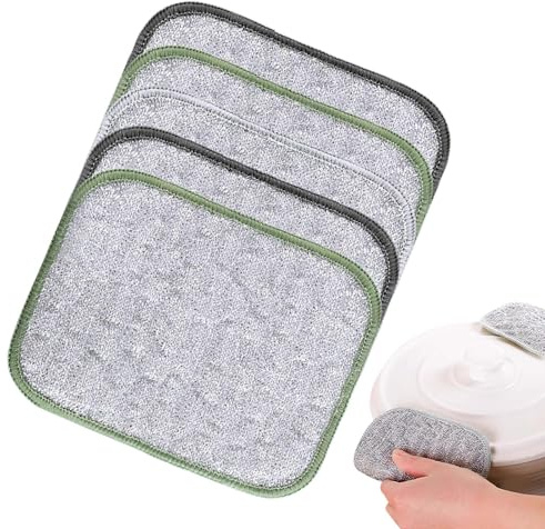 Genérico Bayeta De Alambre No Araña,Paño de Cocina Reutilizable - 5 Unidades Reutilizables para Utensilios De Cocina, Fregadero, Menaje, Frutas Y Verduras