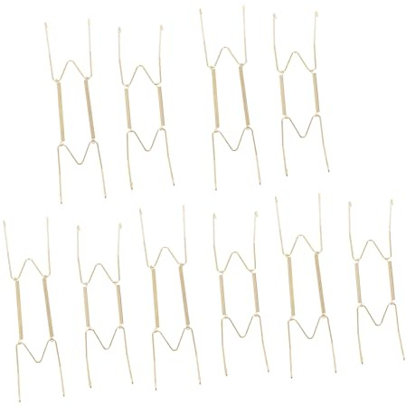 OUNONA 10 pièces Lot de Crochets Muraux à Ressort Acier Robuste pour Assiettes Décoratives Supports Invisibles et Flexibles pour Suspension Sécurisée de Plats et Objets Exposition