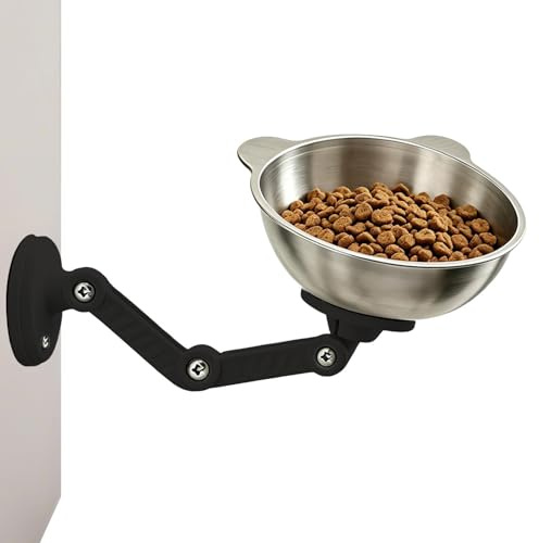rialzata per cani, stazione di alimentazione rialzata da parete, stazione di alimentazione per gatti, per diversi animali domestici, per interni ed esterni, casa, viaggi, uso quotidiano