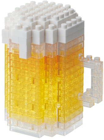 nanoblock NBC245 Beer Toy, Multi-Colour, Bière, Bandai