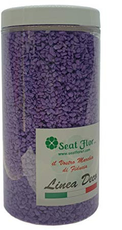 Deco Made in Italy Granulato colorato, Sabbia granulare Colorata 2/3 mm. Barattolo da 750 gr. (Glicine)