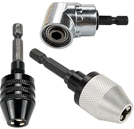 ArtisanShow 105 Degree Multifunction Bit Extension 1/4 Inch Quick Magnetic Drive Hex Bit and Drive Power Screwdriver Bit Attachment Quick Change Drive, 1/4 Inch Hex Shank Drill Chuck Adapter