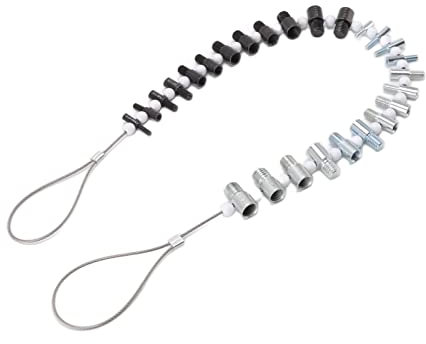 Nut and Bolt Thread Checker,26 Male Female Thread Identification Tool with 14 Inch and 12 Metric Gauges,Nuts Screwbolts Thread Checker for Quickly Checking Nuts and Bolts Inch or Metric