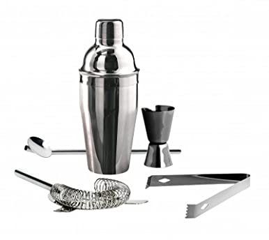 COCKTAIL SET CON ACCESSORI SET 5 PZ INOX 87634