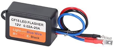 Flash Strobe Controller 12V 0.02‑20A Auto Blinkermodul für LED Bremslicht Heckstopper Kfz Elektronischer Blinkgeber Stroboskop Steuerung