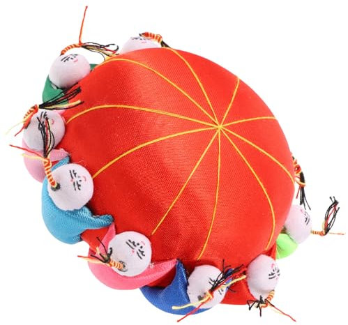 NUOBESTY Chinesisches Nähnadelkissen Sticknadelkissen Süßer Nähnadelhalter Quiltnadeln Nadelkissen Mit 10 Kindern Für Nähzubehör