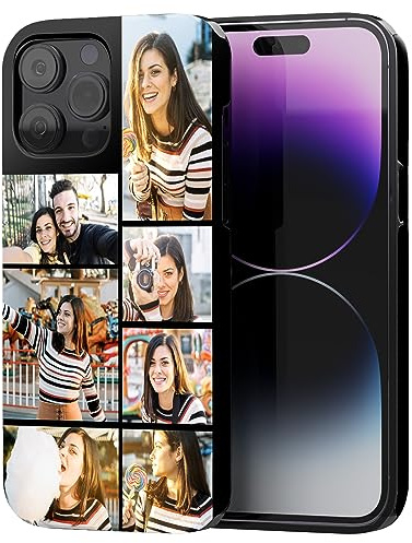 Easycosy zweischichtige personalisierte Handyhülle für iPhone 16 15 14 13 12 Pro/Max/Mini XR X Xs Max- Individuelle Geschenke selbst gestalten mit Foto und Text- Stoßfeste Kratzfeste weiche TPU Hülle