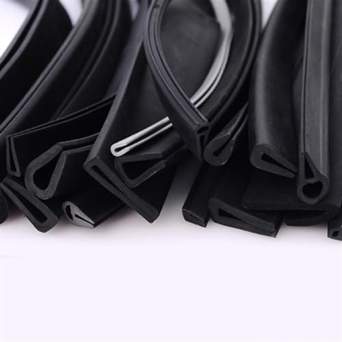 Wetter Solide U-Kanal-Autotür-Fenster-Kantenschutz, Gummi-Dichtungsstreifen, Dichtungsstreifen, Glaskantenverkleidung, Dusche, Glastür-Dichtungsdichtungen, 1 Meter Anti-Rutsch Reibung (Size : 6x13mm