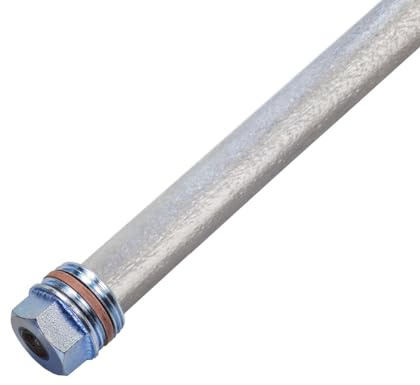 Magnesium Opferanode 22 x 500 mm 3/4 DN20 mit PTFE-Dichtung passend zu Afriso 69815, Ersatzanode für Warmwasserspeicher & Boiler, Schutzanode, Anodenstab