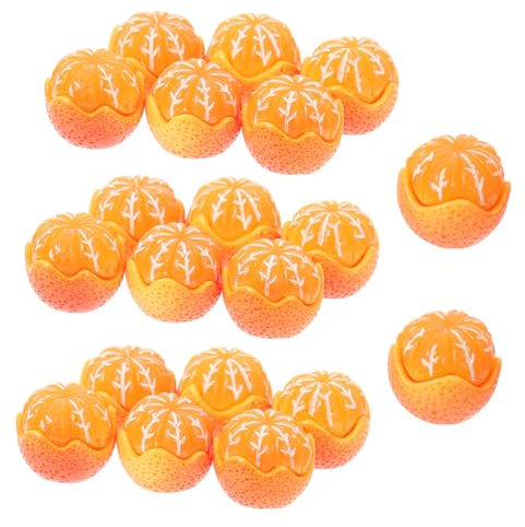 SEWACC 20stücke Teiliges Orangenförmige Resin Patches Für Handyzubehör Schmuckzubehör Leichte Naturmaterialien Zum Kreativen Gestalten Von Haarschmuck Und Anhängern