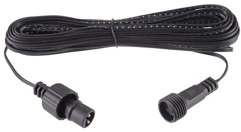 SIGANDG Cavo di prolunga a 2 poli per luci fiabesche, cavo di prolunga impermeabile IP44 per lampade da interno ed esterno, luci di Natale, luci per tende, luci da giardino (10 m)