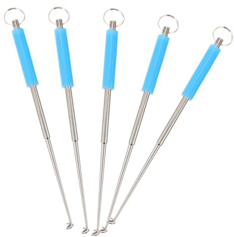 MUELODSIC 5stücke Angelhakenentfernungswerkzeug Aus Und Kunststoff Wiederverwendbar Für Angler Mit Ergonomischem Griff Leicht Zu Reinigen Schnell Am Haken Befestigen