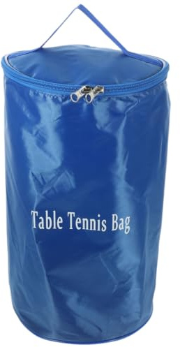 BESPORTBLE Aufbewahrungstasche für Tischtennis,Tragbar, ‎Oxford-Stoff Tischtennis Bälle Tasche zur Aufbewahrung von Baseball, Tennis, Golf, Bälle, Sportschuhe (Blau)