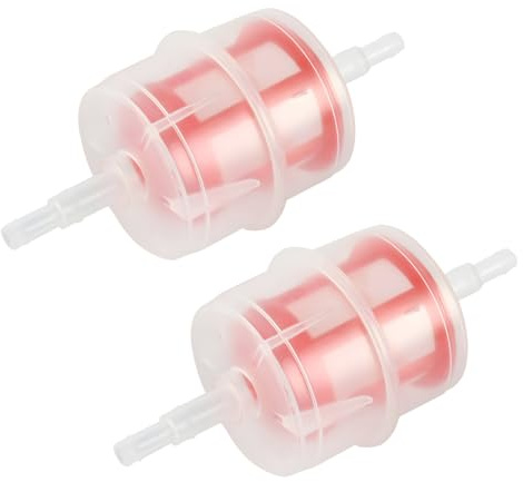 JNNJ 2 Stücke Benzin Kraftstofffilter, Inline Kraftstofffilter, Benzinfilter Klein Kunststoff, Benzin Inline Filtration Zubehör, Auto Universal Interieur Zubehör Für Motorrad Roller Motor ATV