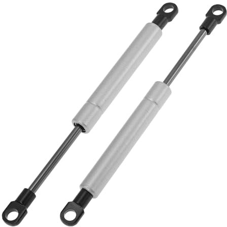 X AUTOHAUX 200mm/7.87 Amortiguadores De Gas 18lb/80N/8kg Muelles De Gas Acero Al Carbono Color Plata 2 Pcs Tapa De Caja De Herramientas De Coche RV Cubierta De Puerta De Gabinete