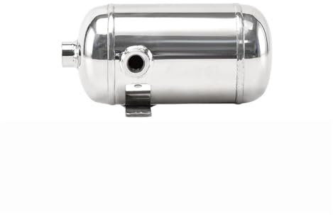 DUOCAI Tanque compresor de Aire de 0,5 l (0,13 galones), pequeño Tanque de presión de vacío Horizontal de Acero Inoxidable 304 for bocina de Aire.(0.5L-NPT)