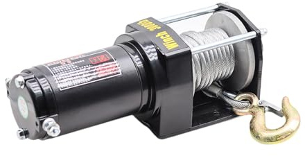 Verricello Elettrico For Auto 12v24V For Fuoristrada Paranco Di Trazione For Salvataggio Automatico(12V_WIRED HANDLE)