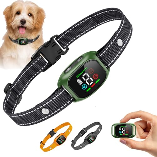 Kuisoe Barkey - haustierfreundliches Halsband, das ubermaiges Bellen reduziert - eignet Sich fur den taglichen Gebrauchund auf Reisen und gibt lhnen Sicherheit (Grün)