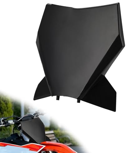 Tabella Portanumero Moto per KTM SX SX-F XC XC-F 125cc-500cc 2023-2024 Nero | Copertura Frontale Moto, Posizione Anteriore, Uso Dirt Pit Bike, Uso Motocross, Uso Enduro