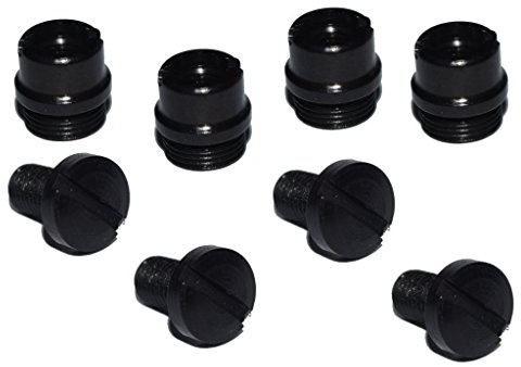 1911 Industries 1911 Grip Screws & Bushings, Slot, Black