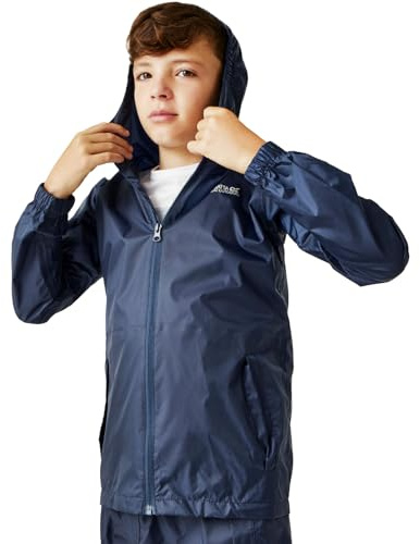 Regatta Kids' Pack It Waterproof Packaway Jacket, Breathable & Taped Seams - Perfect for Outdoors, Walking, Hiking & Camping