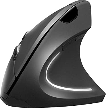 Sandberg Wired Vertical Mouse, Souris Filaire Ergonomique, DPI Réglable Jusqu'à 2400, Souris D'ordinateur pour Bureau, Études De Jeu, Plug & Play, Souris PC Filaire, 6 Boutons, pour Windows et Mac