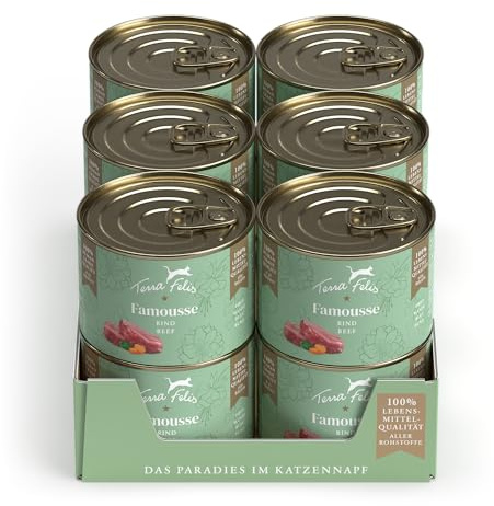 Terra Felis Manzo, Famousse cibo umido per gatti, 12x200g