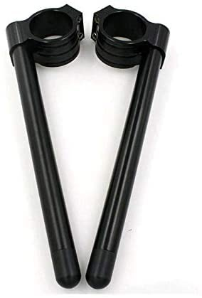 41mm Motorcycle Handlebars 7/8 Motorcycle Fork Clip ons Handlebars for Hon-da CB500 CB650 CB750 1969-1982 CBX CL77 MR250 SL350 CB450 CL450 CX500 GB500 GL500 CB550 Su-zuki TS-250 GN-400 GT-550 GS-8