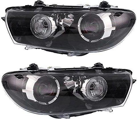 BESTPRICE 2x Xenon Scheinwerfer Hauptscheinwerfer vorne links + rechts D1S Frontscheinwerfer mit Stellmotor für Leuchtweiteregulierung, Kompatibel mit VW SCIROCCO III (137, 138)