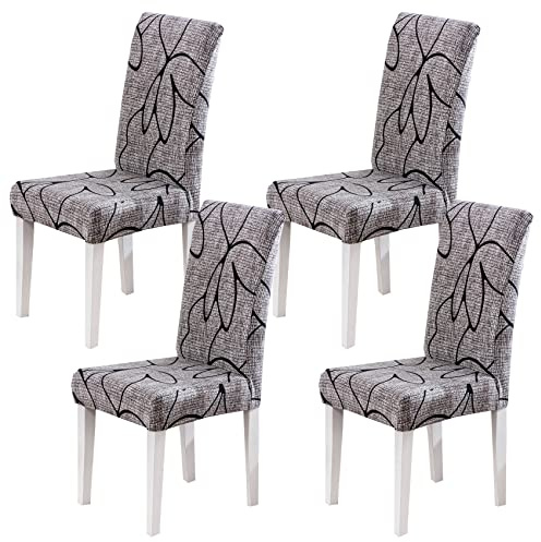 HZDHCLH Stuhlhussen 6er Set Stuhlbezüge Stretch abnehmbar, waschbar | Esszimmerstuhl-Schutzsitz für Hotel Restaurant Küche Hochzeitsfeier（Sulian/4 Stück）