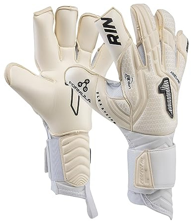 Rinat Torwarthandschuhe Widder Nemesis Pro Erwachsene, Weiß, Größe 9