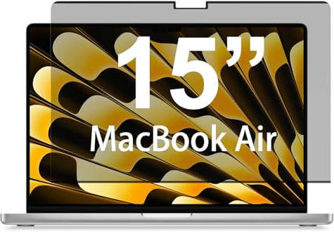 STARY Magnetischer blickschutzfolie für MacBook Air 15 Zoll 2023-2026 | M2/M3/M4/M5,abnehmbarer Anti Blaulicht Blendschutz,MacBook Air 15 Zoll Sichtschutzfilter Displayschutzfolie
