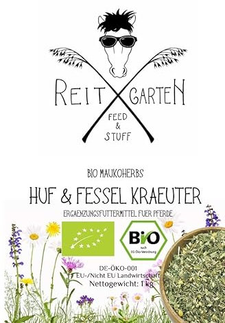 Reitgarten´s Bio Maukoherb - Huf & Fessel Kräuter Pferd Kräuter Futter garantiert ohne Zusätze Kräutermischung Herbs Organic