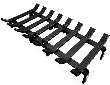 Hi Flame Fireplace Log Grate Heavy Duty Solid Steel Grate for Wood Stove and Fireplace Firewood Holder (Separated 20 INCH Steel)