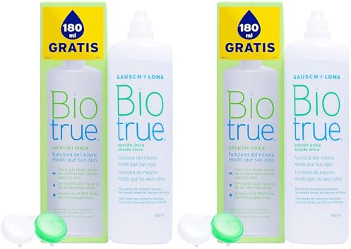 BAUSCH + LOMB - Biotrue Solución Única - 300 ml + 180ml gratis (Paquete de 2)