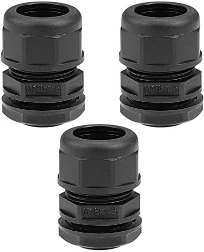 XYWHPGV Glándula de cable impermeable Juntas de tubo corrugado AD15.8 Abrazadera de tubo de contratuerca ajustable 3 piezas(133fc df3e4 04b92 fa06b d40d4 007e4