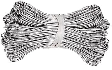 NUOBESTY 1 Rollo Material Para Hacer Joyas Cordón Elástico De 2 Mm Cordón Elástico De 3 Mm Gomas Blancas Hilo Elástico Pulseras De Cuentas Cordón Elástico 2mm De Coser Banda Elástica Humedo