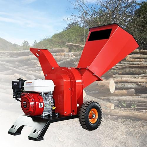 XINGLUOY Garden Branch Shredder, Petrol Electric Wood Shredder, 7.5 Hp, 3.6l Fuel Tank, Shredding Diameter (Size : Manual-start)