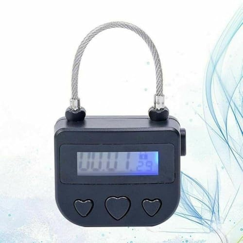 USB-Zeitschloss, wasserdicht, Mehrzweck-Timerschloss, wiederaufladbar, elektronisches Timerschloss, Zeiteinstellung optional, Smart Time Lock mit LCD-Display, für Verhindere schlechte Gewohnheiten