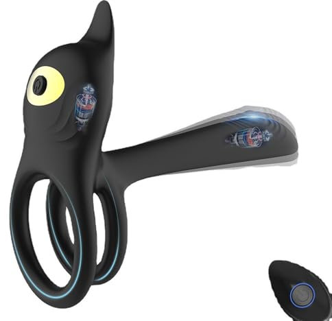 PINTLE Penisring Vibratoren Paarvibrator mit Drahtlose Fernbedienung Penisring Hoden Vibrierende Cockring 10 Vibrationsmodi Penisstimulator massagegerät für Männer Erwachsene Sexspielzeug