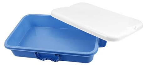 CHICAMPERA Kunststoff Sandkasten mit Deckel für Kinder Tragbare Spielzeug Kasten mit Großem Innenraum Vielseitig Einsetzbar für Drinnen und Draußen