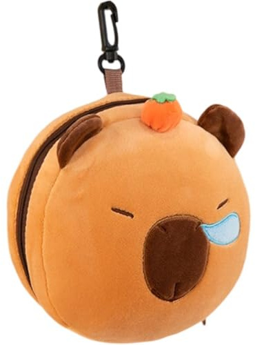 Lpitoy Set di Cuscini E Maschera per Gli Occhi 2 in 1 di Cartoon Capybara, Maschera per Gli Occhi per Dormire con Cuscino per Il Collo Maschera per Gli Occhi Viaggio Cuscino Maschera