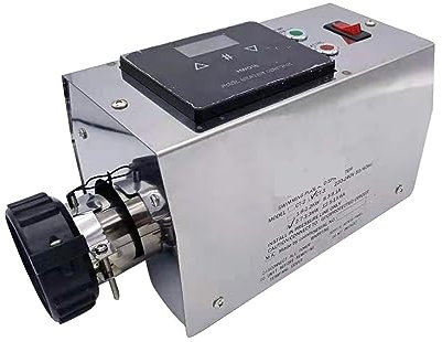 NGBFF Poolheizung Elektrisch, 3KW elektrischer Warmwasserbereiter, Einstellbarer Thermostat for Schwimmbad, SPA, heiß