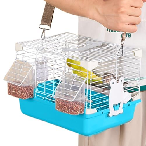 Vogeltransportbox | Tragbare Wellensittich-Transportbox - Mit Tragegriff & Robustes Kleintierzubehör Für Nymphensittiche, Pfirsichköpfchen Und Perlaustriche