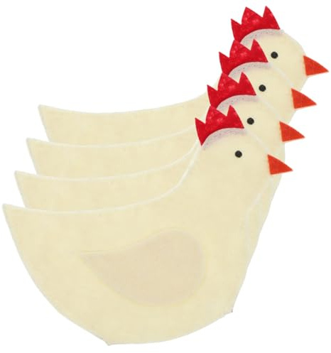 Gatuida 4pezzi Sacchetti Per Ovetti Pasqua Forma Di Pulcino Protezioni Per Raccogliere Le Uova Copriuova Per Pasqua Realizzati