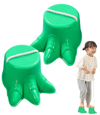 Stelzen für Kinder, Stelzen für Kinder | Spielzeug auf Gehstelzen für 2 Stück, klassisches Picknickspiel Set rutschfest in Form eines Dinosaurierfußes auf Gi