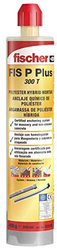 fischer Polyester Injection Mortar, Gray, Tubo 290
